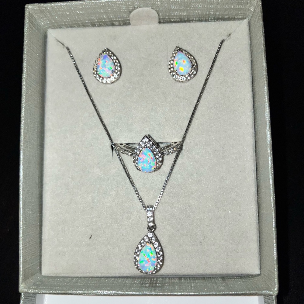 Zales Lab-Created Opal Set